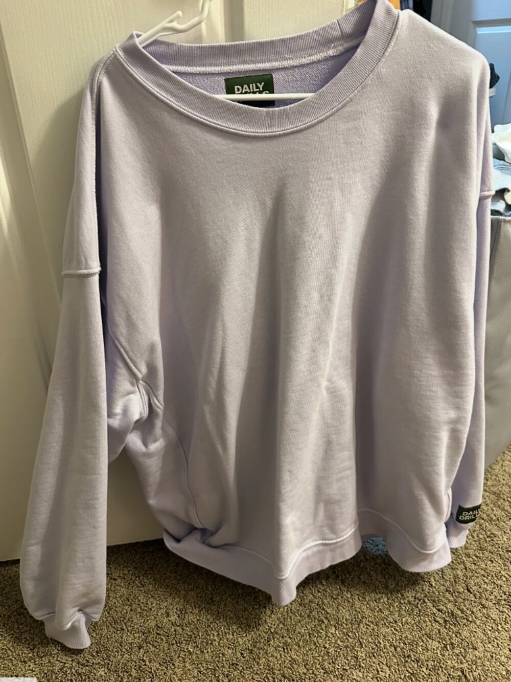 XS/S Light Purple DAILY DRILLS Crewneck